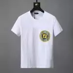 fendi  crewneck t-shirt new season top logo white